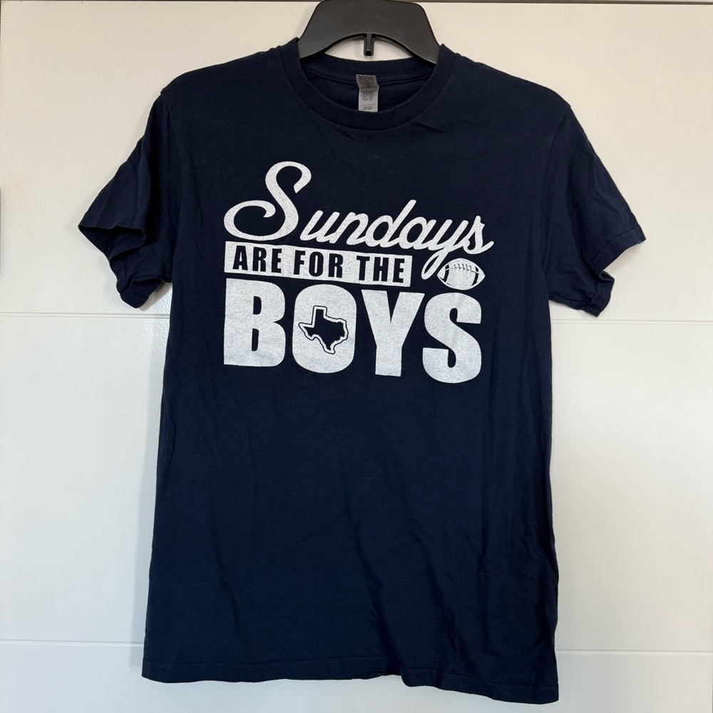Gildan Navy Blue Tee - Sundays Are For The Boys